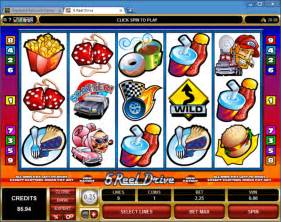 5 Reel Drive Online Casino Slot Game.